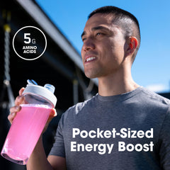 Optimum Nutrition etiqueta de ingredientes con aminoácidos y electrolitos visibles