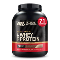 Optimum Nutrition frente del envase mostrando tamaño y sabor Chocolate Coconut