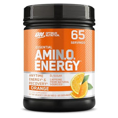 Optimum Nutrition envase frontal naranja con etiqueta clara y confianza