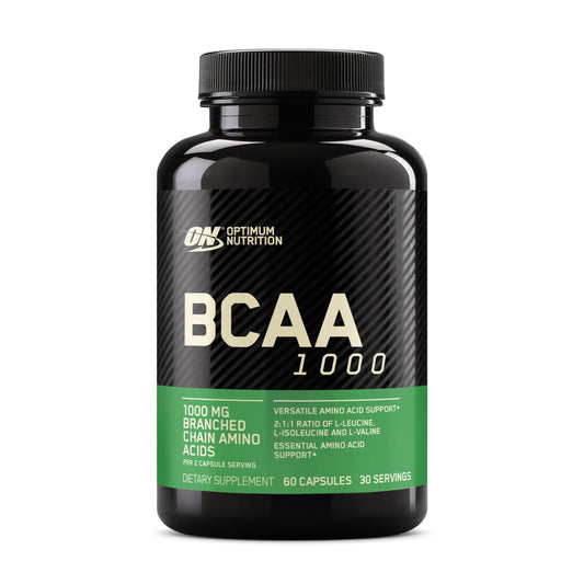 Optimum Nutrition envase frontal mostrando tamaño y raciones