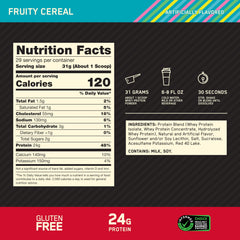 Optimum Nutrition batido mezclado en vaso listo para consumo post-entreno