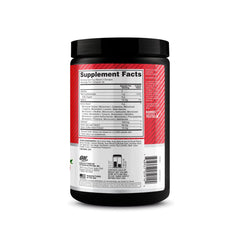 Optimum Nutrition mezcla de ingredientes cercana resaltando recuperación