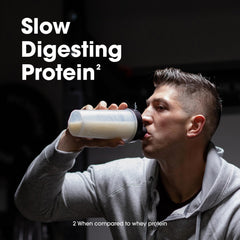 Optimum Nutrition cucharada y polvo mezclándose mostrando ingredientes puros