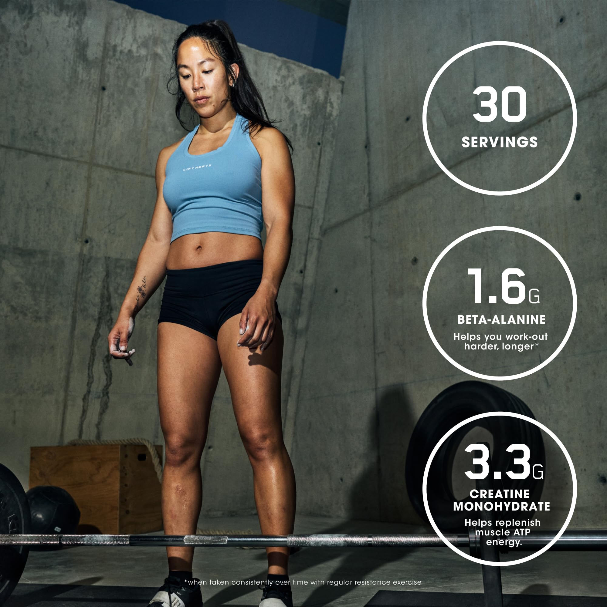 Optimum Nutrition etiqueta nutricional clara con ingredientes clave