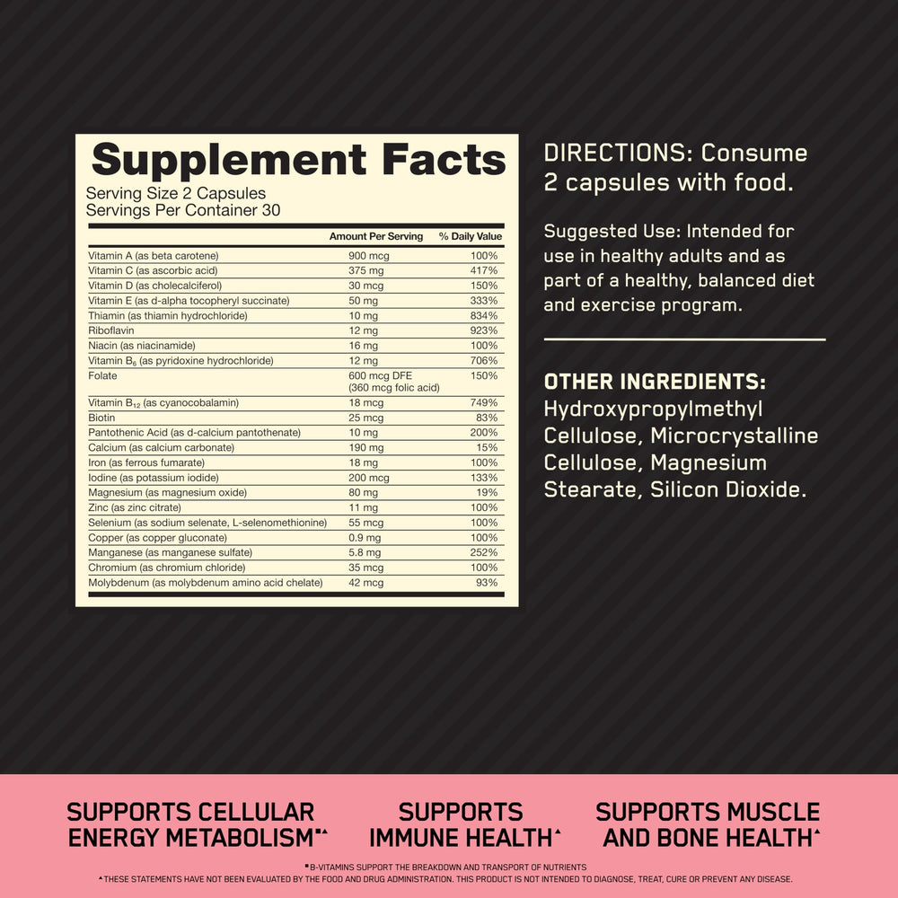 Optimum Nutrition primer plano de cápsulas Vcaps que resalta textura y pureza