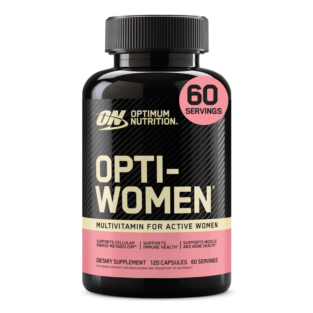 Optimum Nutrition envase frontal mostrando la marca y beneficio multivitamínico