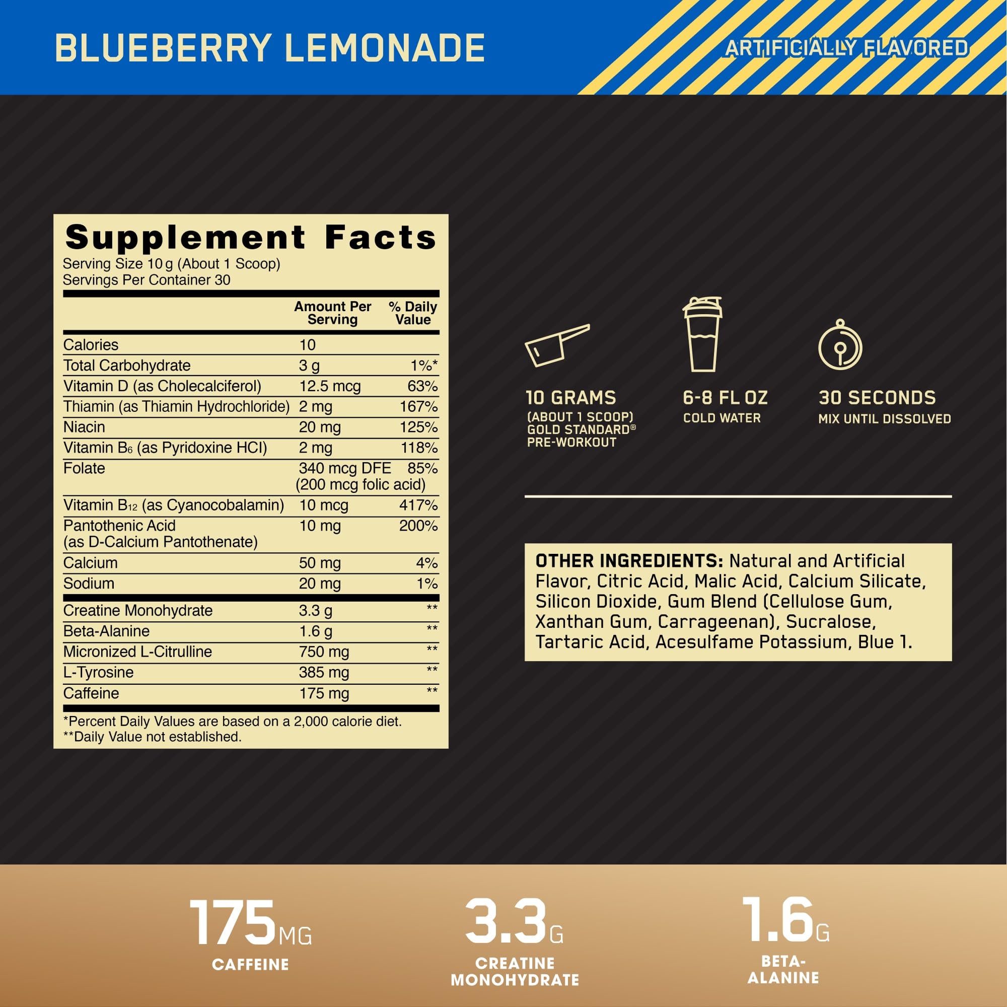 Optimum Nutrition polvo mezclado en shaker listo para beber