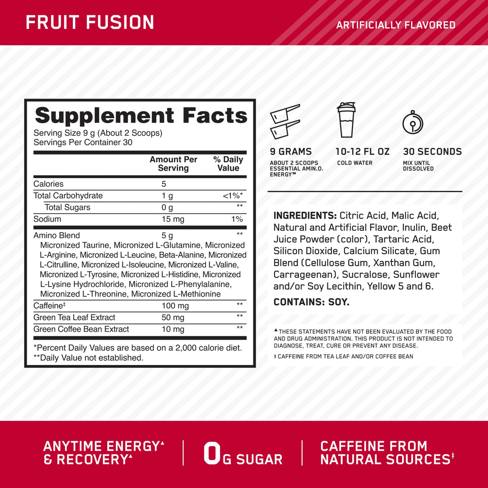 Optimum Nutrition textura del polvo que facilita mezcla y sabor