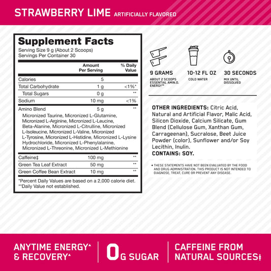 Optimum Nutrition primer plano del polvo para apreciar textura y solubilidad