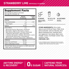 Optimum Nutrition primer plano del polvo para apreciar textura y solubilidad