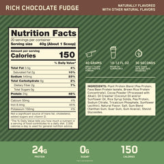 Optimum Nutrition polvo en cuchara mostrando textura cremosa y fácil disolución