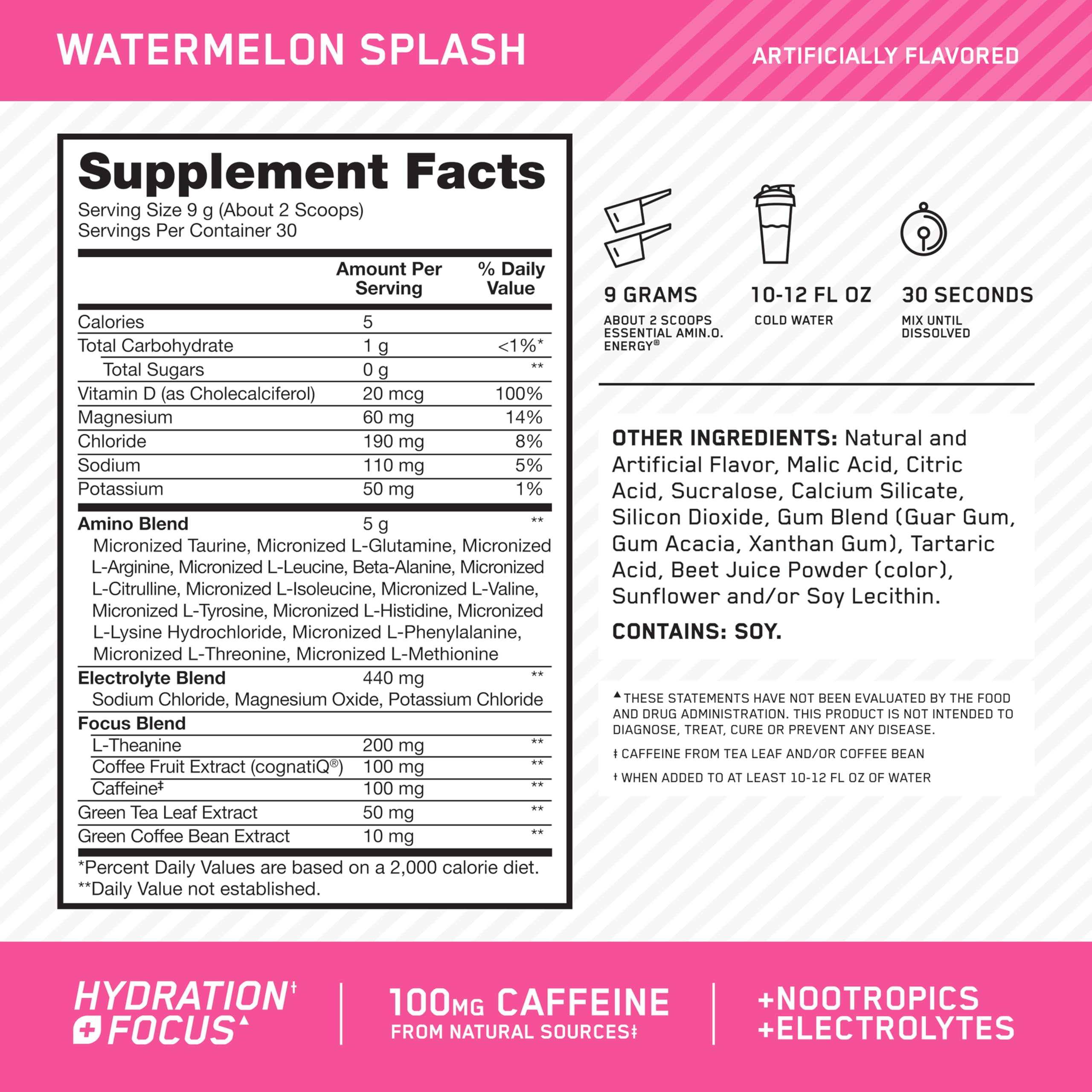 Optimum Nutrition polvo en cuchara mostrando textura fina y mezcla fácil