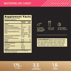 Preparación en coctelera Optimum Nutrition lista para llevar al entrenamiento