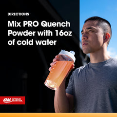 Optimum Nutrition etiqueta con información de proteínas y colágeno