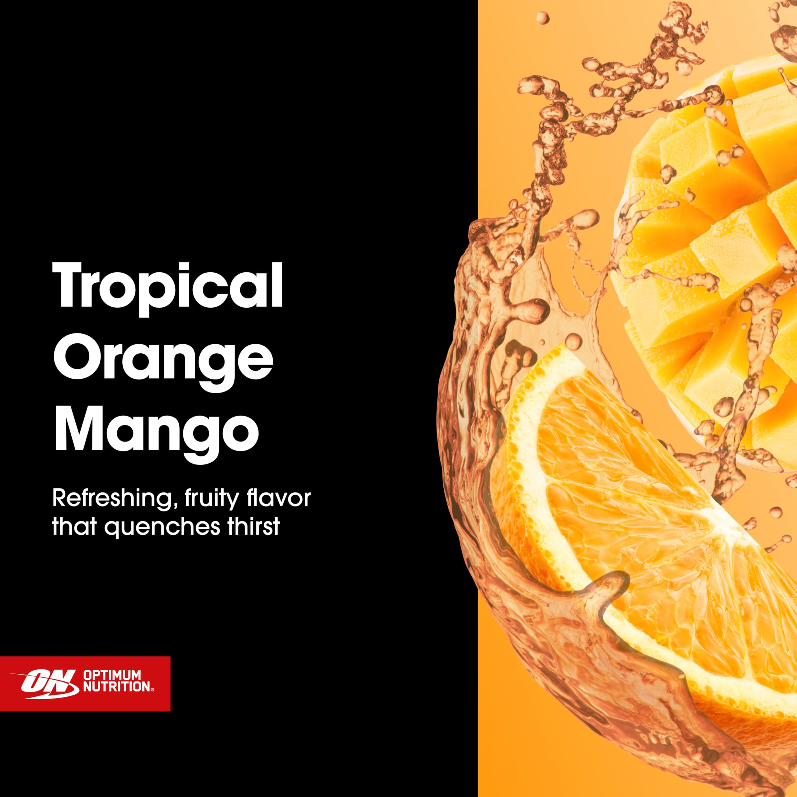 Optimum Nutrition polvo naranja-mango textura fina y fácil disolución