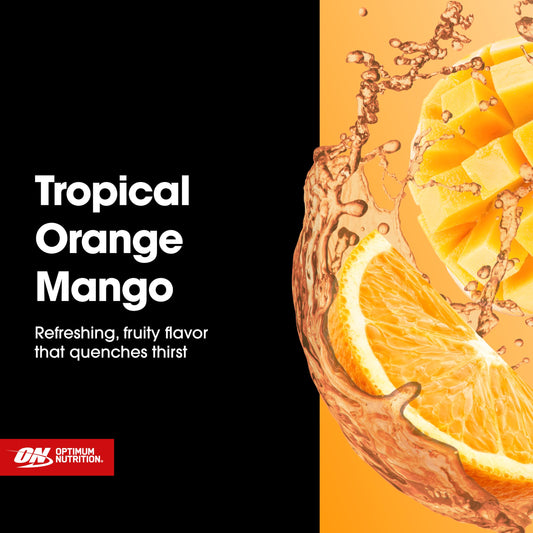 Optimum Nutrition polvo naranja-mango textura fina y fácil disolución