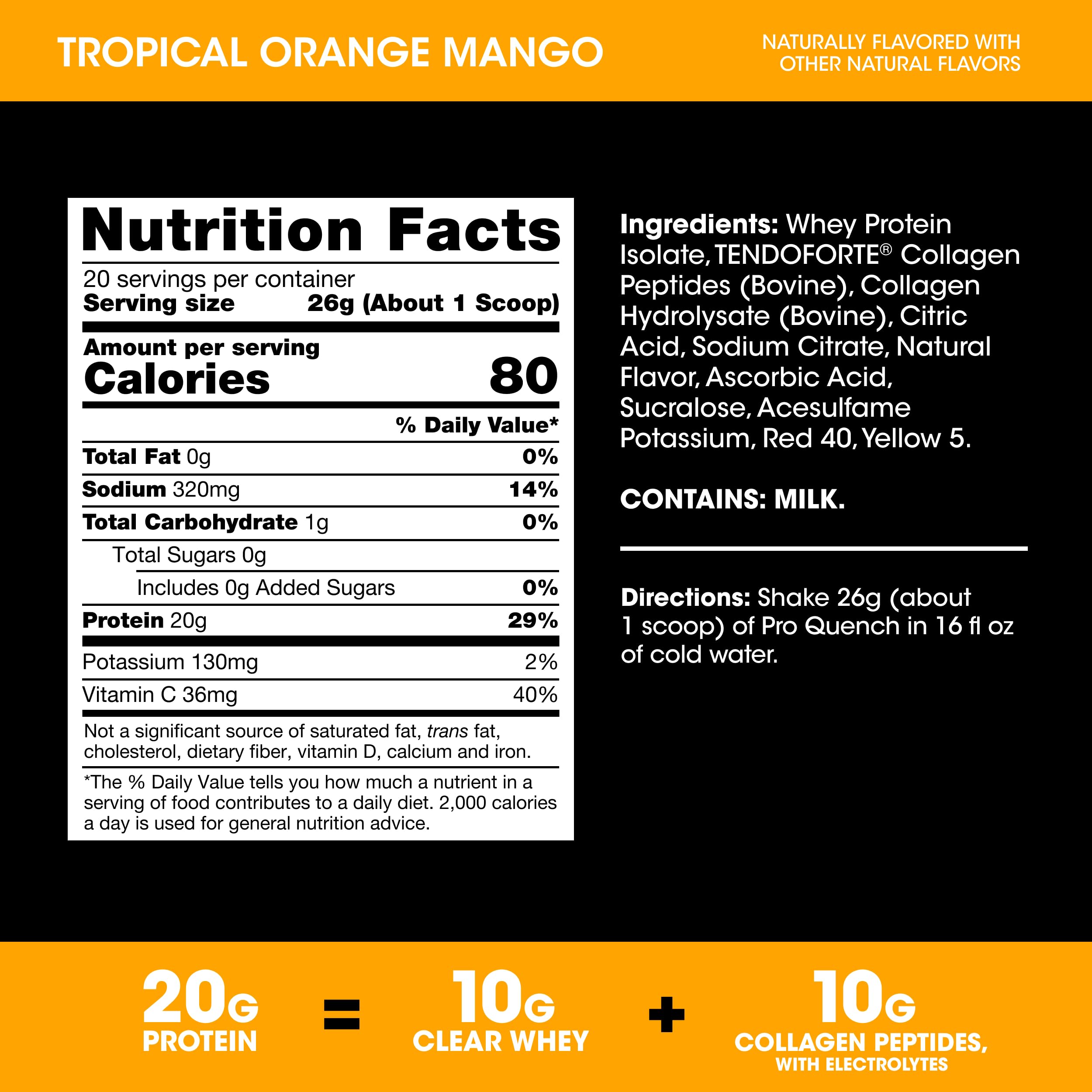 Optimum Nutrition vaso con bebida preparada y hielo para refrescar