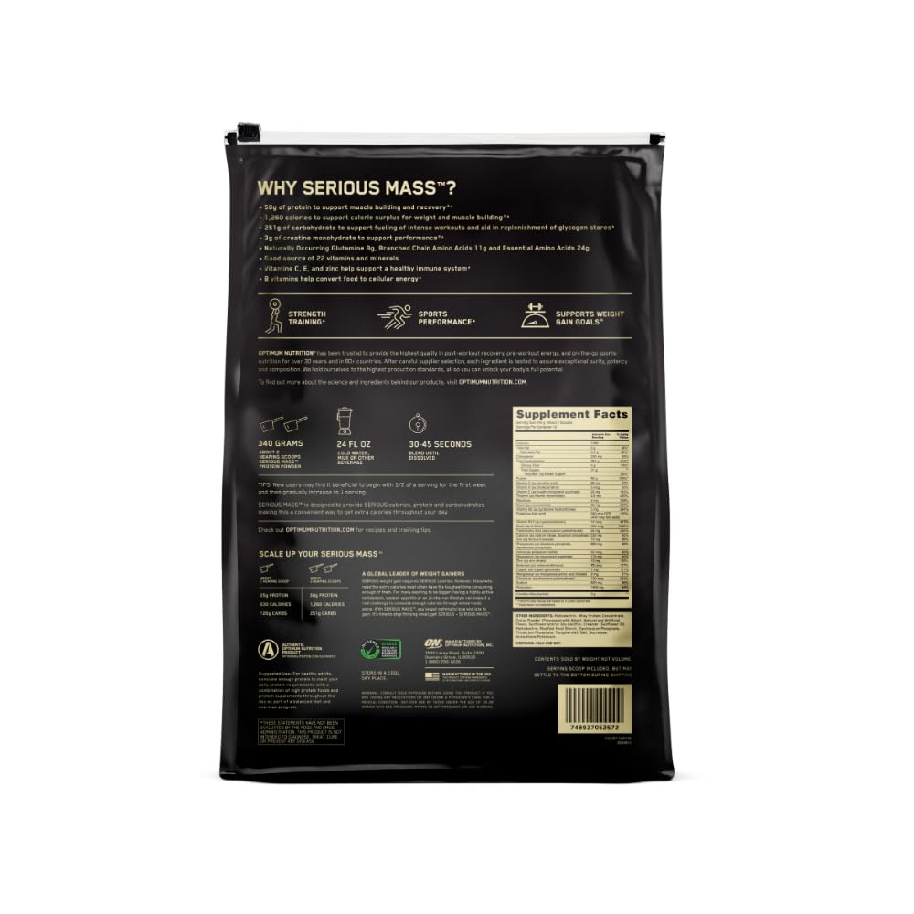 Optimum Nutrition envase en cocina con ingredientes para un batido energético