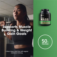 Optimum Nutrition batido servido en vaso listo para consumir y energético