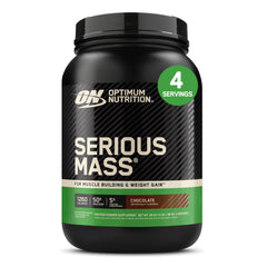 Optimum Nutrition tarro frontal mostrando tamaño y sabor chocolate