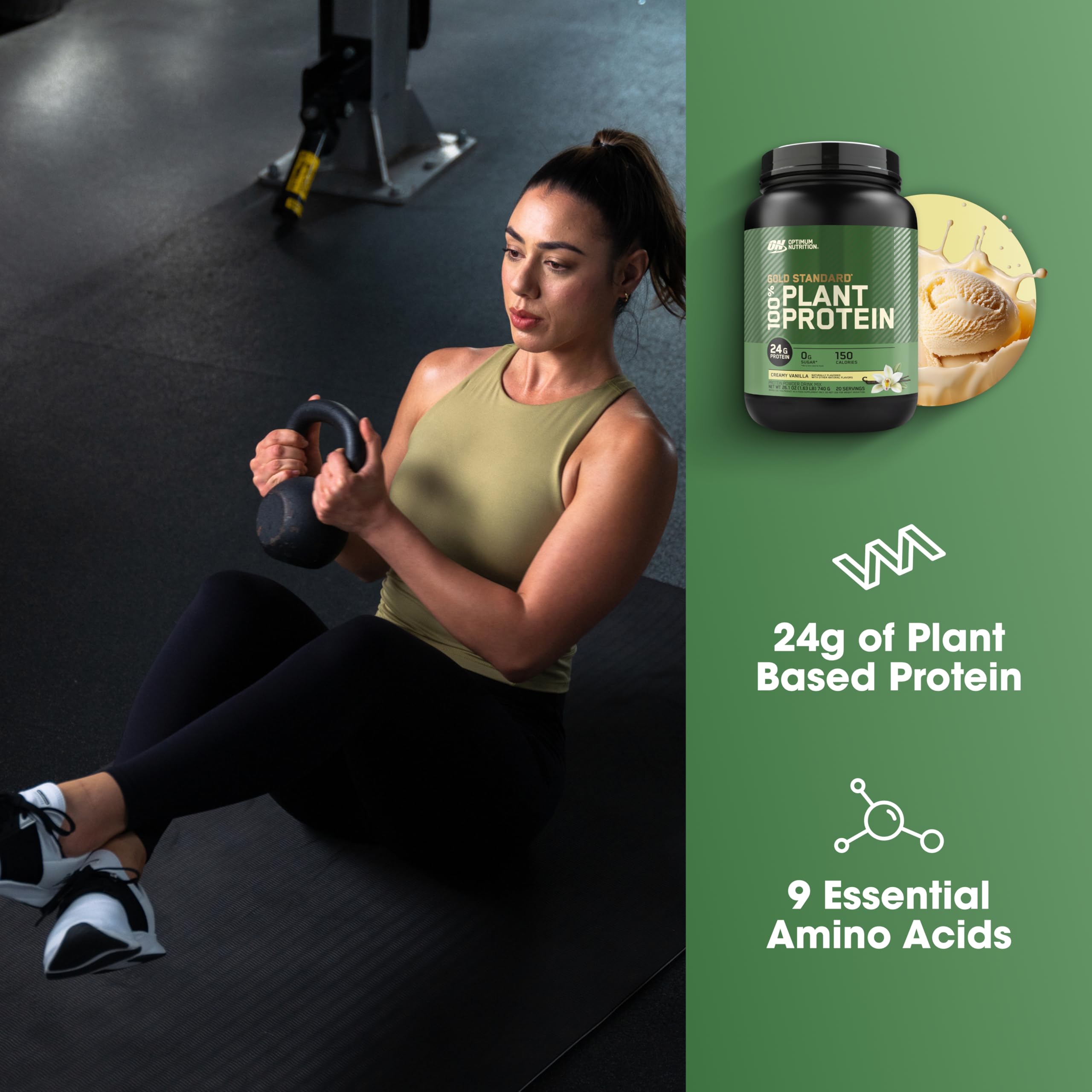 Optimum Nutrition batido preparado en vaso, sabor cremoso para recuperación