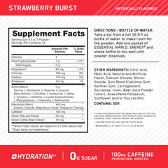 Optimum Nutrition textura en polvo Strawberry Burst disolución rápida