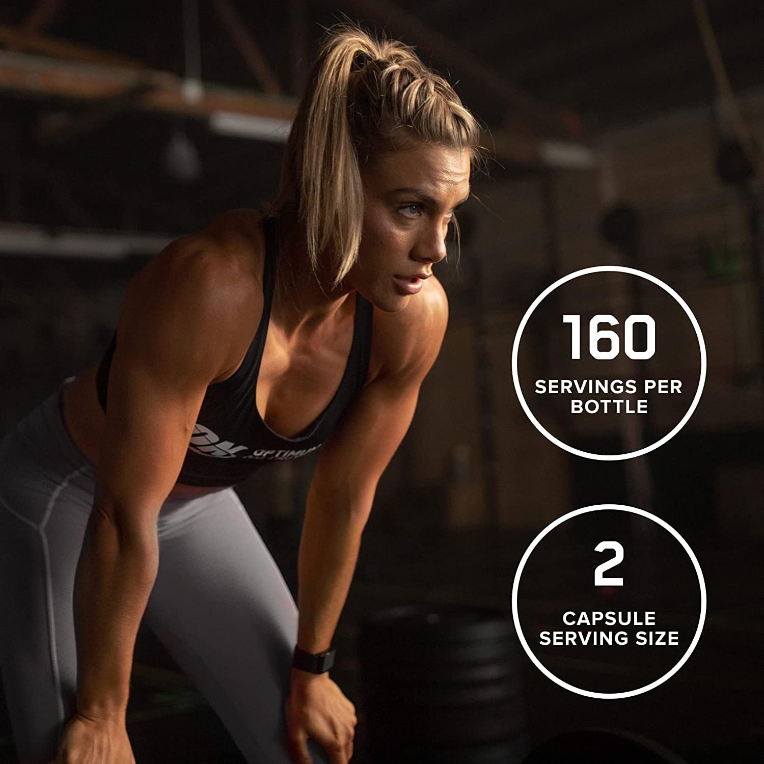 Optimum Nutrition etiqueta nutrional enfocada en aminoácidos y dosificación clara