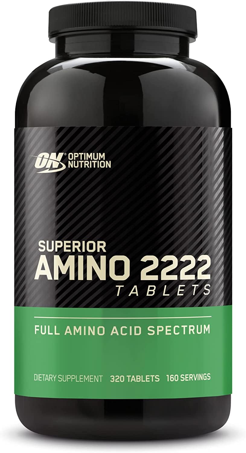 Optimum Nutrition frasco frontal que muestra diseño y tamaño del producto