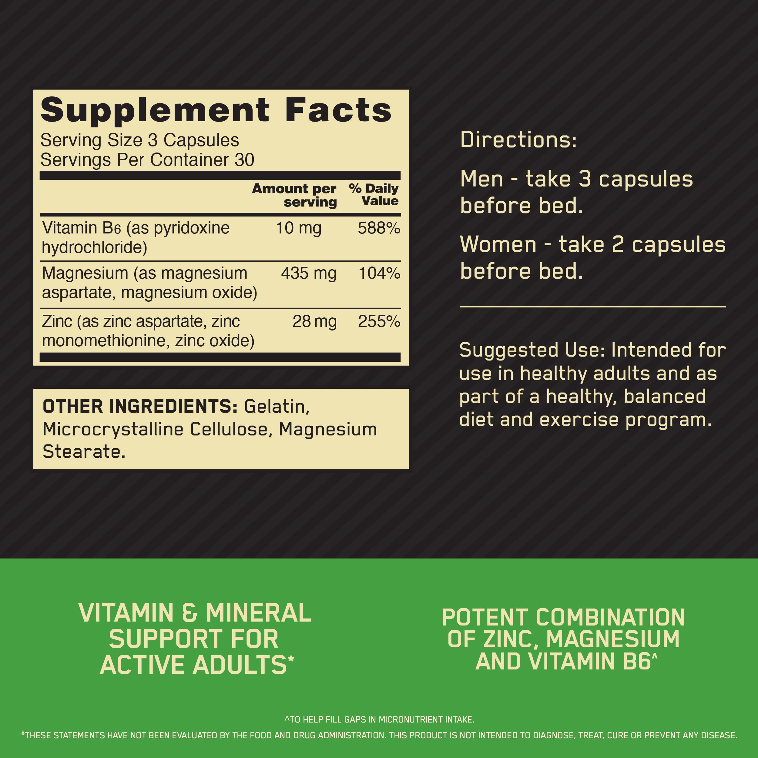 Optimum Nutrition primer plano de tabletas mostrando textura y solidez