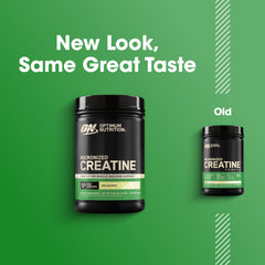 Optimum Nutrition comparativa de tamaño y número de porciones en envase