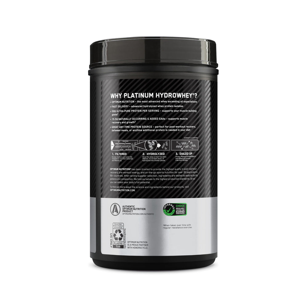 Optimum Nutrition tapa y detalle del sello que indica calidad y frescura