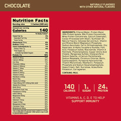 Optimum Nutrition textura del batido chocolate cremoso y apetecible