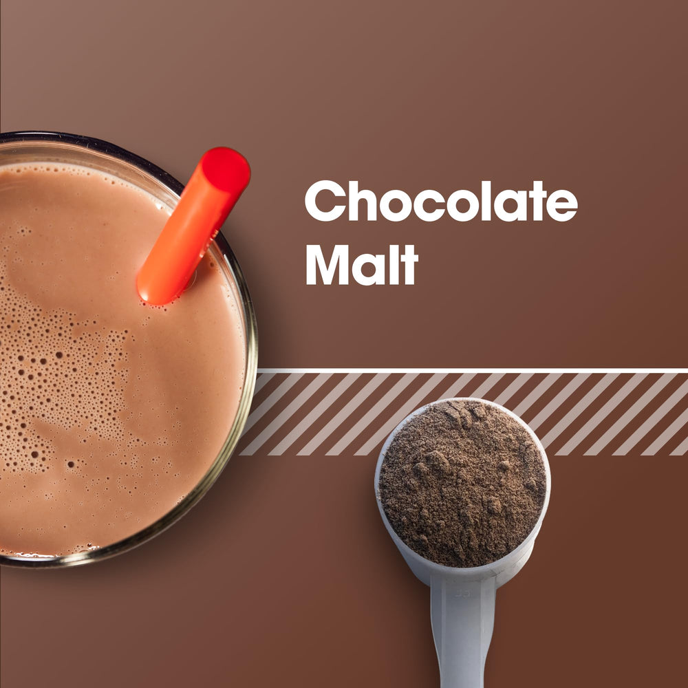 Textura del polvo Optimum Nutrition con tono cacao, muestra mezcla fina y disolución rápida