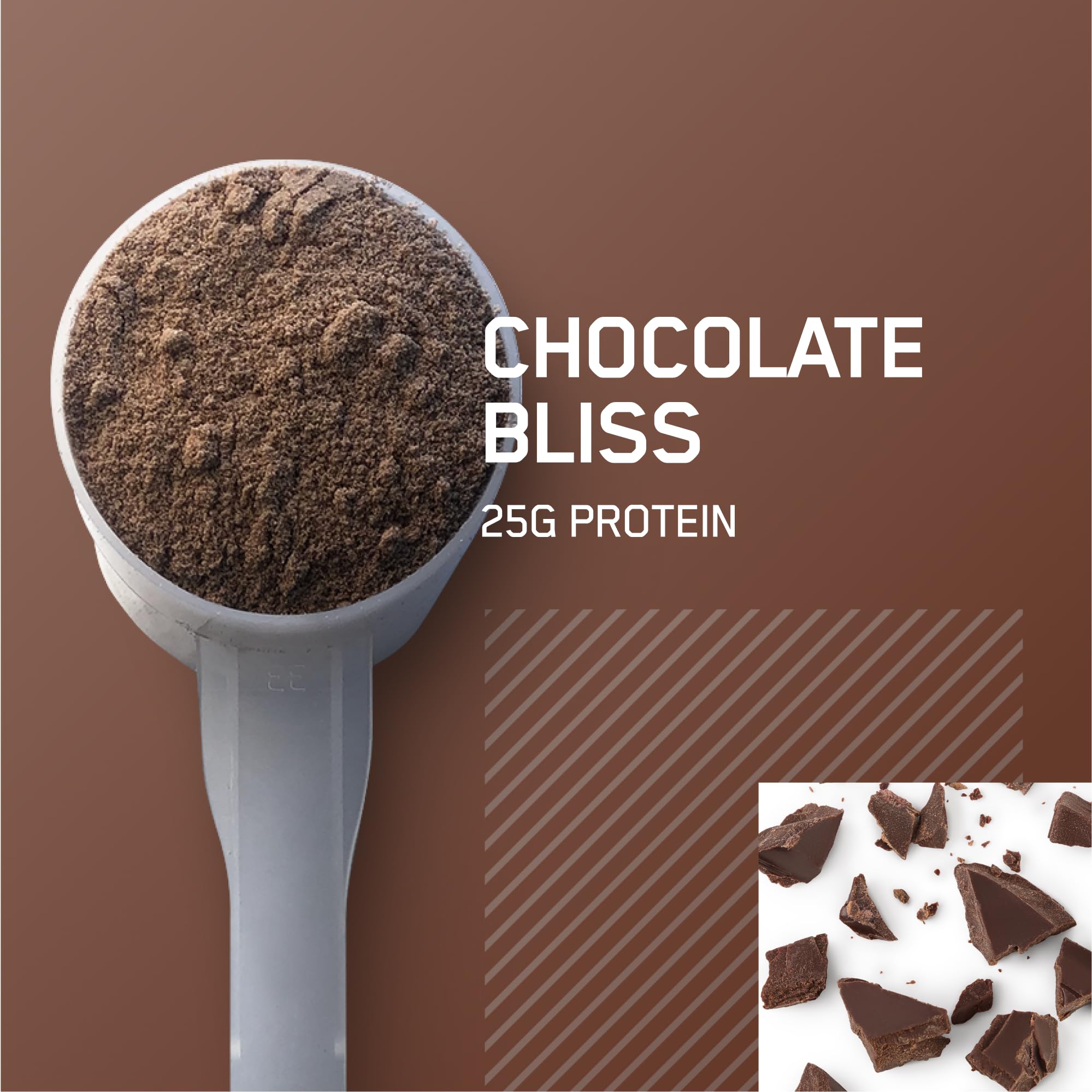 Textura fina del polvo Gold Standard Isolate Optimum Nutrition para fácil mezcla