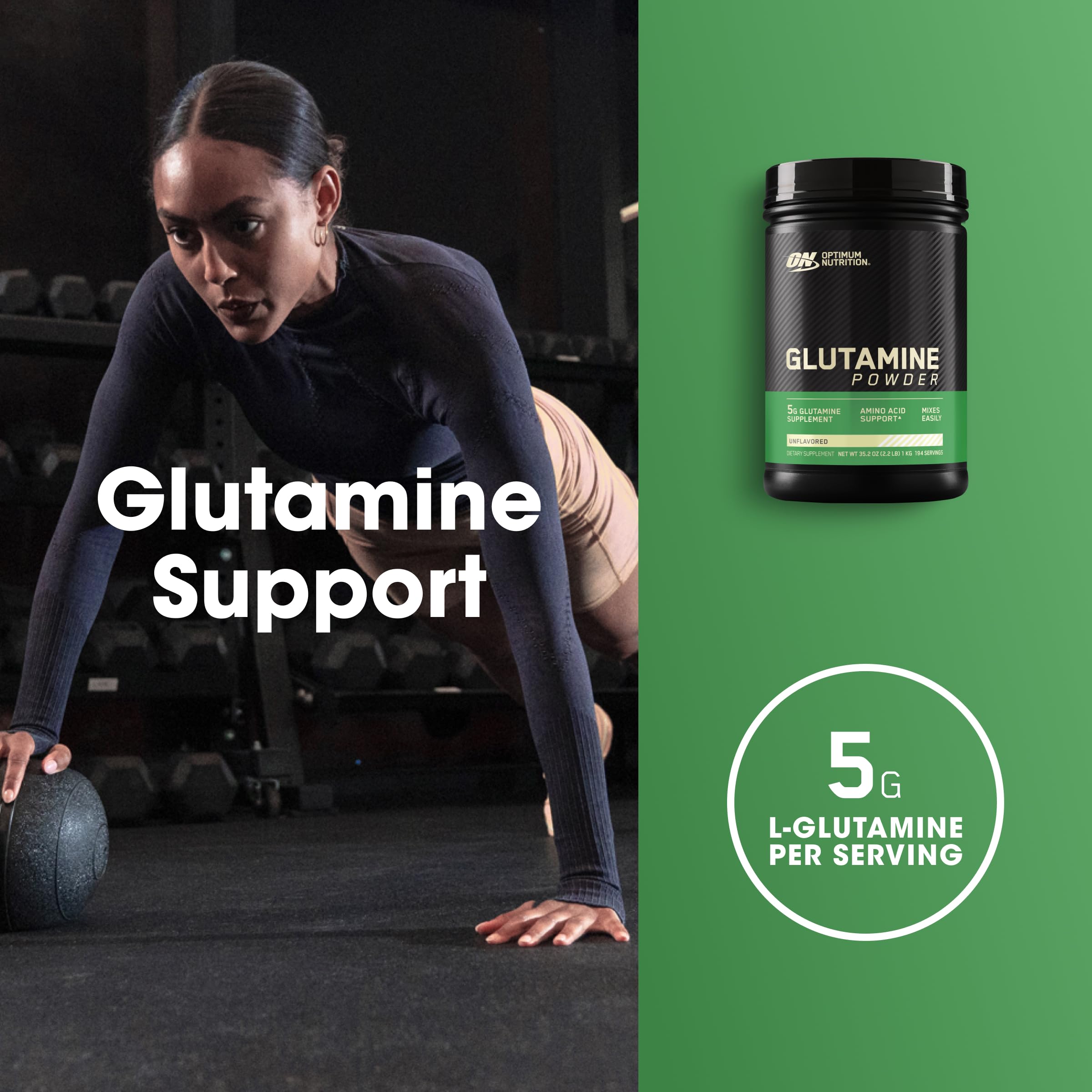 Optimum Nutrition primer plano del polvo instantizado para disolución fácil en bebidas