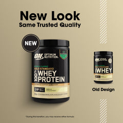 Cucharada del polvo Optimum Nutrition mostrando textura fina y mezcla fácil