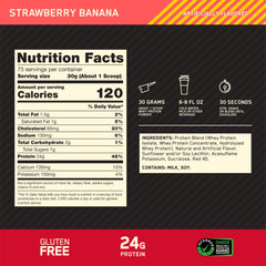 Textura del polvo Optimum Nutrition con aspecto fino que facilita mezcla