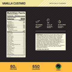 Optimum Nutrition close-up del polvo con textura fina y mezcla homogénea