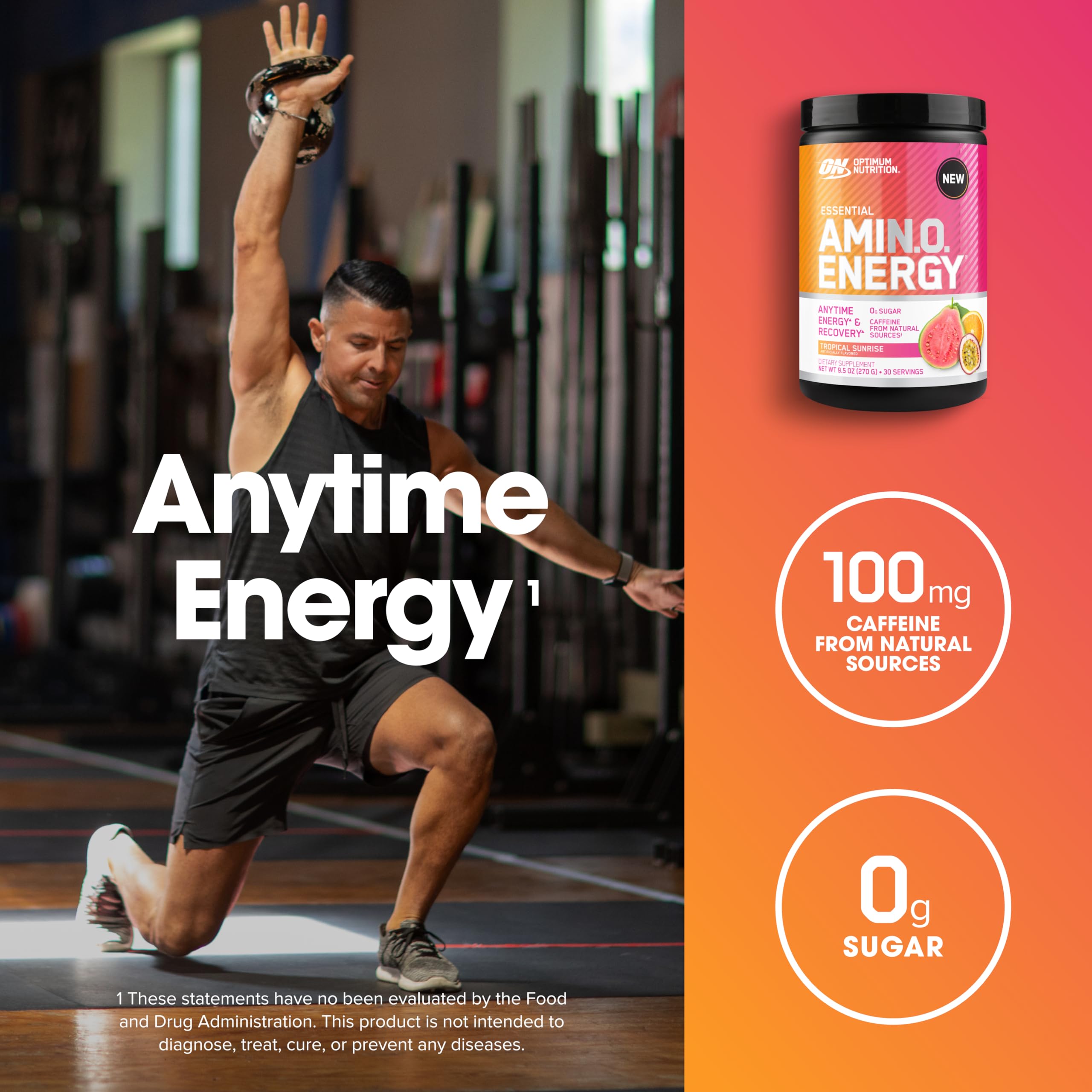 Optimum Nutrition cuchara con porción de polvo, dosificación precisa y fácil