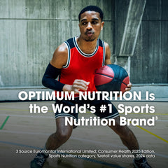 Optimum Nutrition uso durante entrenamiento con botella y toalla facilitando recuperación