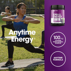 Optimum Nutrition vaso con bebida mezclada y energía inmediata al usar
