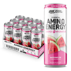 Optimum Nutrition lata frente mostrando sabor Watermelon y beneficio refrescante