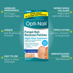 Opti-Nail parche en detalle con textura adhesiva para mejor adherencia