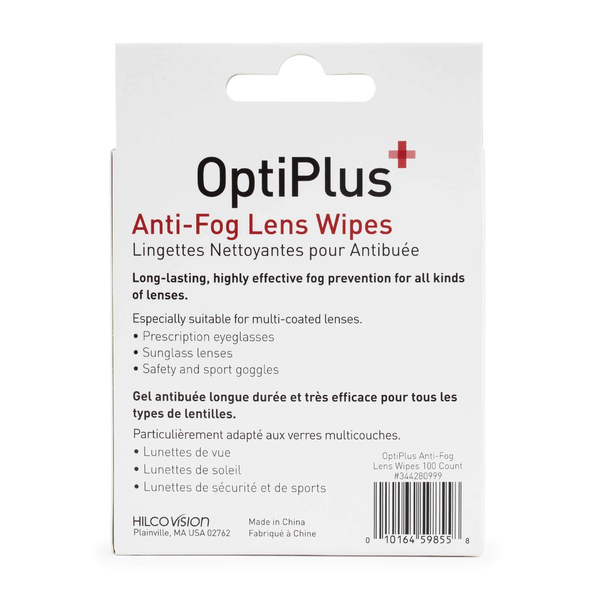 OptiPlus limpiando gafas de lectura mantiene visibilidad clara