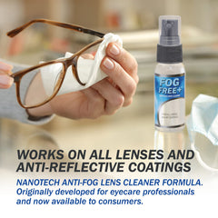 OptiSource Fog Free Plus etiqueta legible con instrucciones y compatibilidad