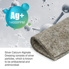 OPTITEKNIK textura de alginato con plata vista cercana, alta absorción visible