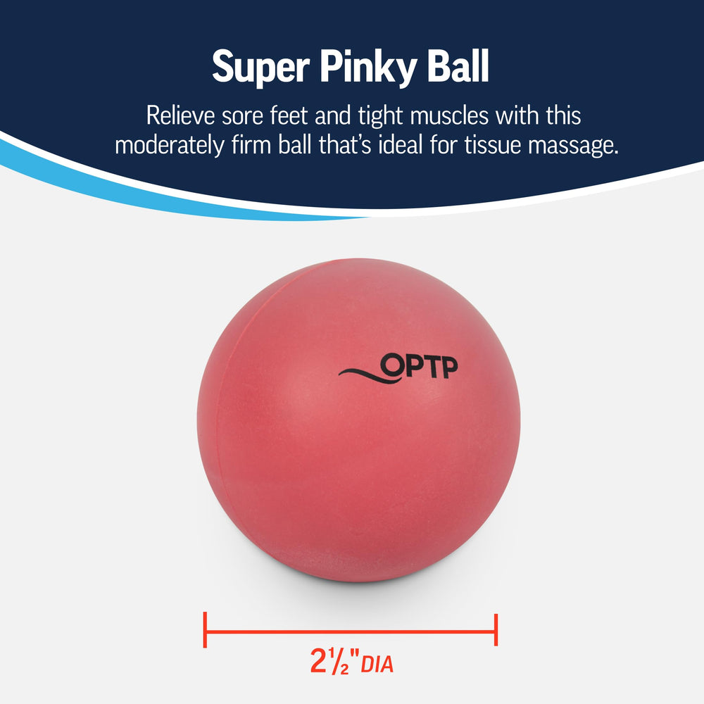 OPTP Super Pinky Ball bajo planta del pie masajea y mejora la movilidad