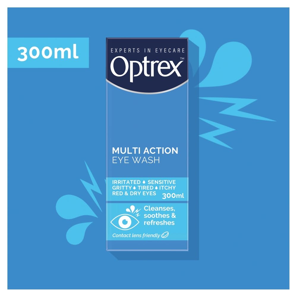 Optrex presentación completa con botella y accesorio ideal para primeros auxilios