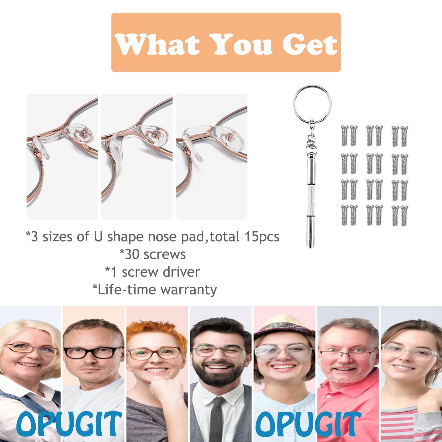 OPUGIT estilo de vida: usuario ajustando gafas, comodidad durante todo el día