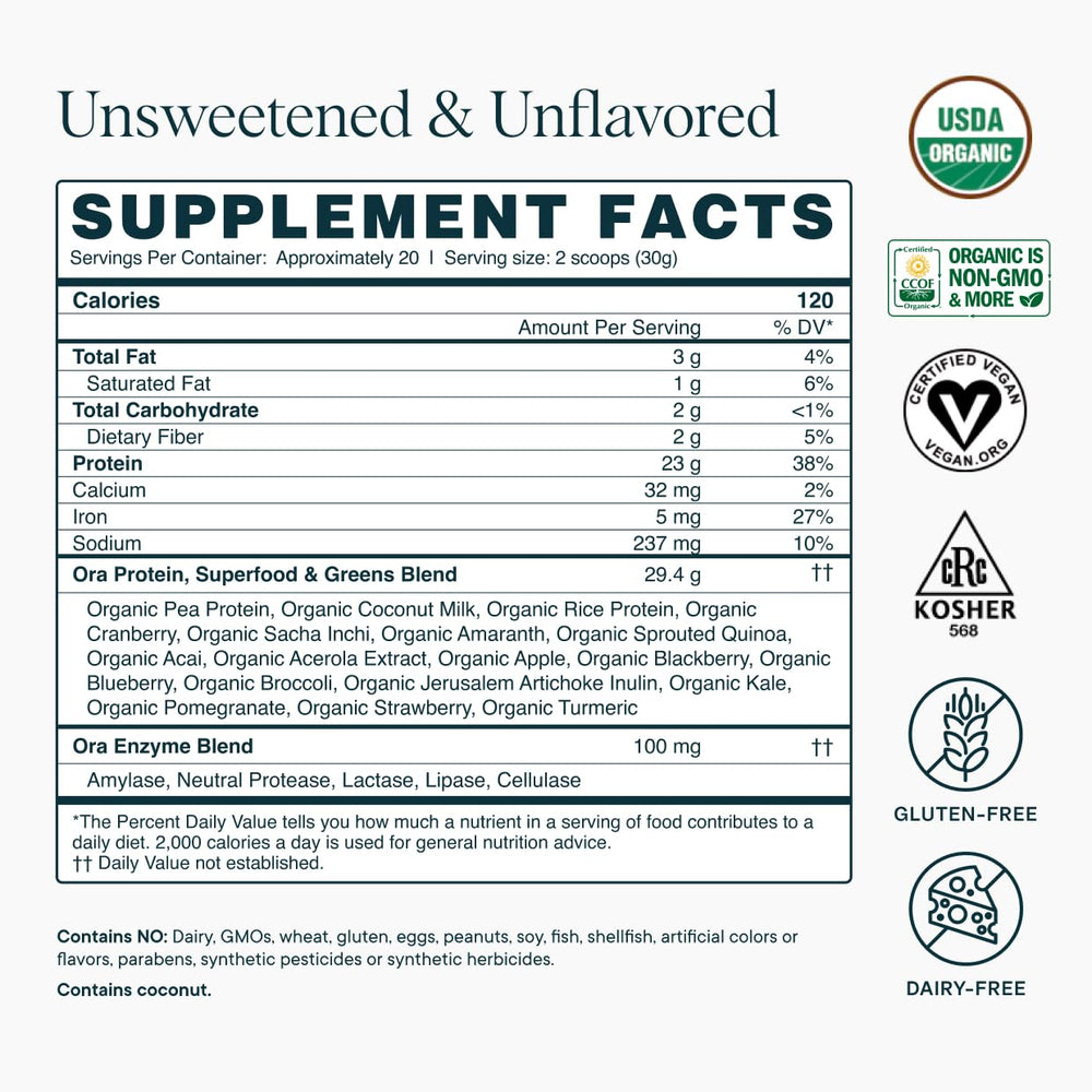 Ora Organic consumo en gimnasio como suplemento post entreno